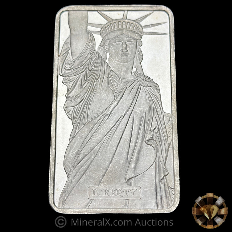 10oz JM Johnson Matthey Liberty Trade MTB Bank Vintage Silver Bar