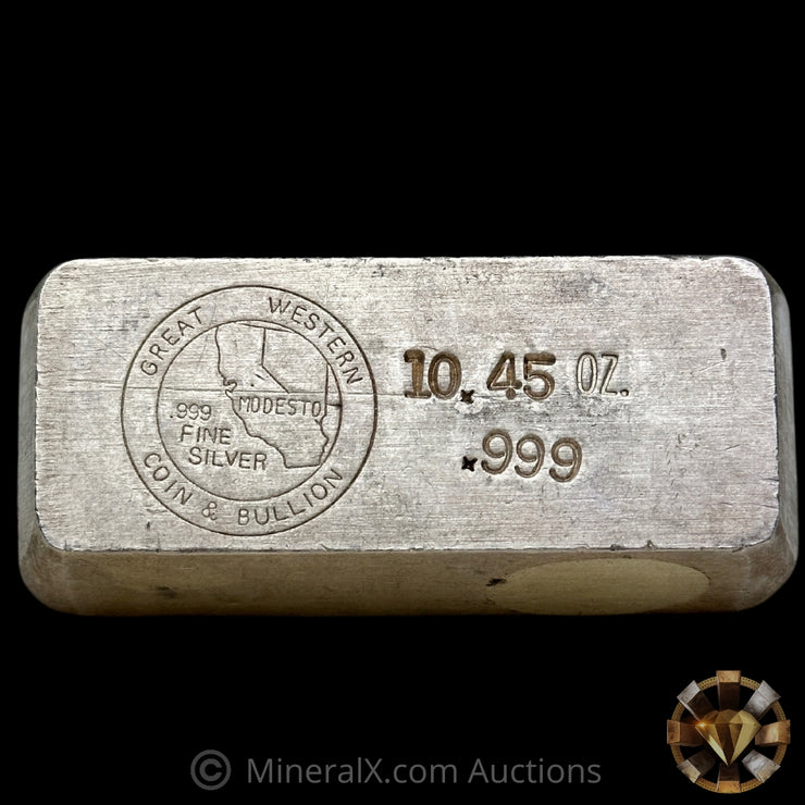 10.45oz Great Western Coin & Bullion Vintage Silver Bar