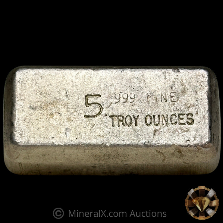 5oz Doyles Mint Mold Blank Hallmark Vintage Silver Bar