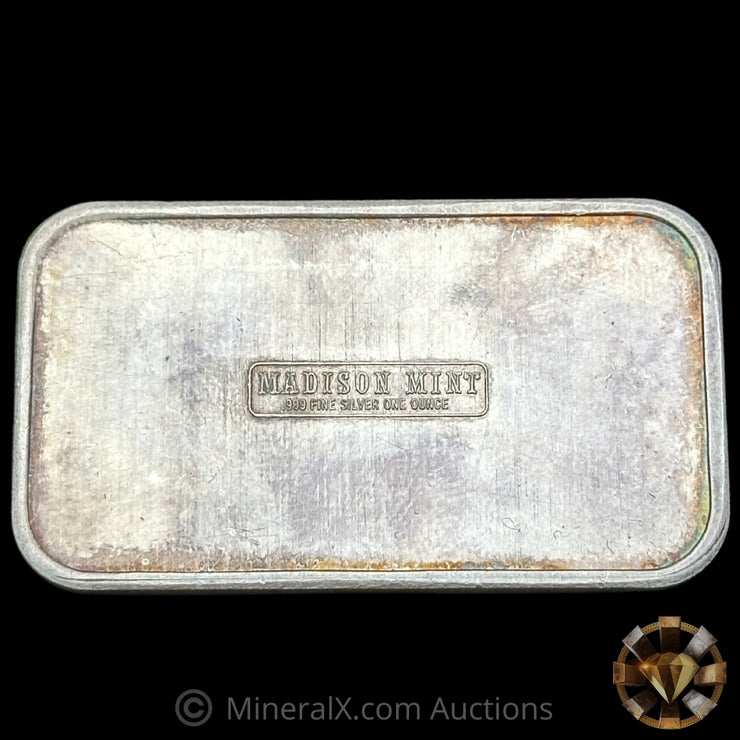 1oz Madison Mint Bar Mitzvah Enameled Vintage Silver Bar