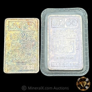 x2 5g Johnson Matthey JM Fractional Vintage Silver Bars