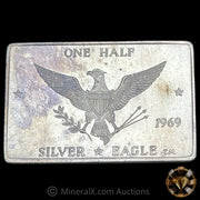 1/2oz 1969 W H Foster Hercaimy Variety Silver Eagle Vintage Silver Bar