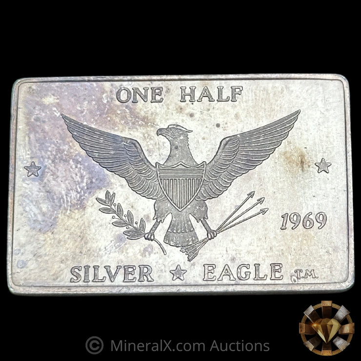 1/2oz 1969 W H Foster Hercaimy Variety Silver Eagle Vintage Silver Bar