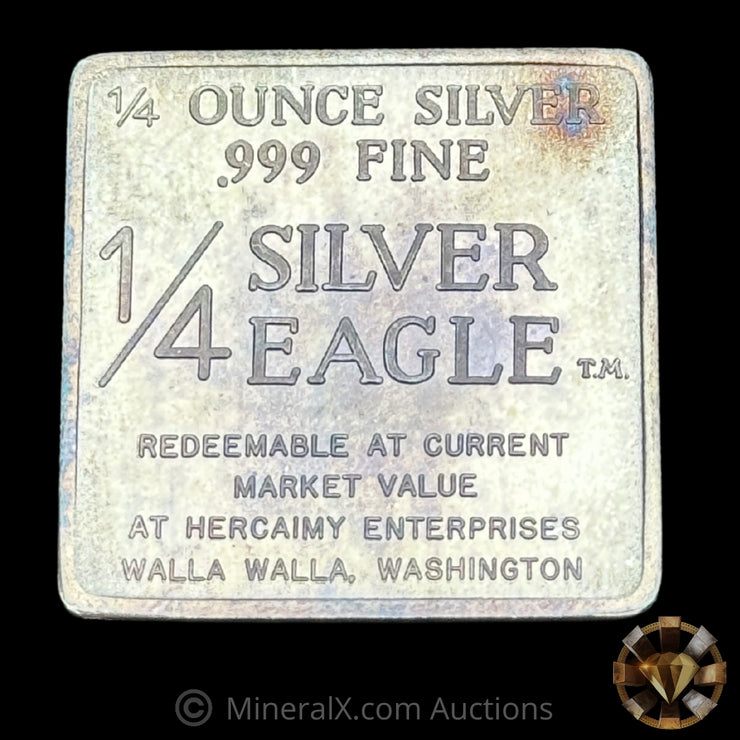 1/4oz 1969 W H Foster Hercaimy Variety Silver Eagle Vintage Silver Bar