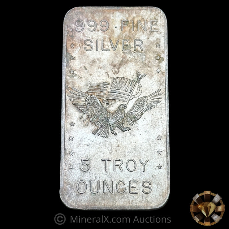 5oz 1981 US Assay Office San Francisco Vintage Silver Bar