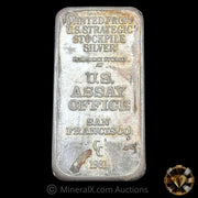 5oz 1981 US Assay Office San Francisco Vintage Silver Bar