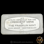 2000grain (4.16oz) The Bunker Hill Co Crescent Mine Franklin Mint Vintage Silver Bar