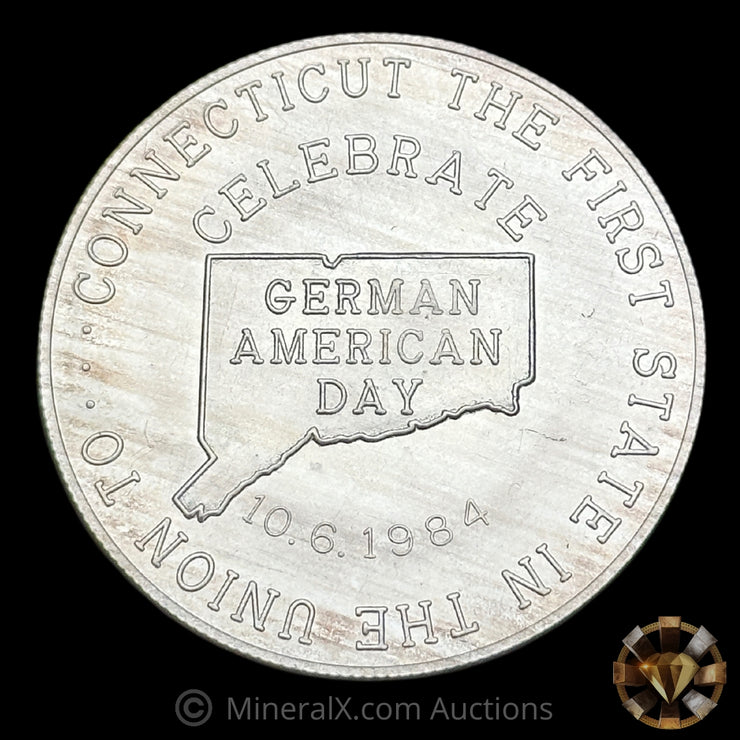 1oz German American Day Vintage Silver Coin