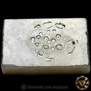 25oz Engelhard 4th Series Vintage Silver Bar With Unique Reverse Convex Stampings