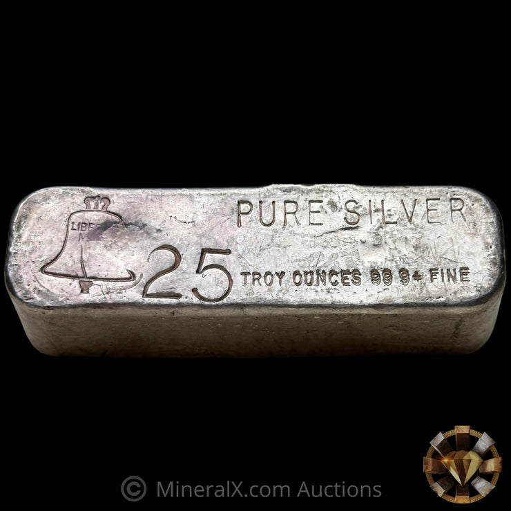 25oz Liberty Mint Don Casey Company "Pure Silver" Vintage Silver Bar