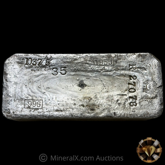 A M Rmr 1037.35oz Authentic 1935 Dated N M Rothschild & Sons RMR Royal Mint Re ...