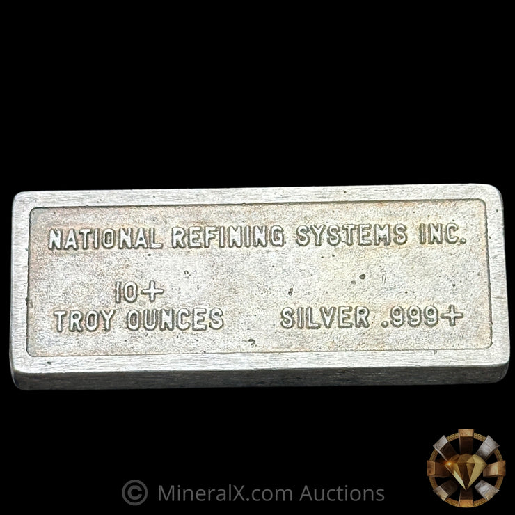 10oz National Refining Systems Inc Vintage Silver Bar