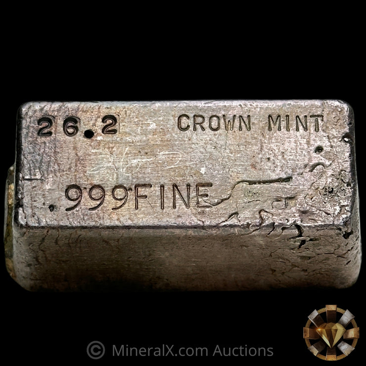 26.2oz Crown Mint Vintage Silver Bar