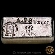 4.98oz Phoenix Precious Metals Vintage Silver Bar