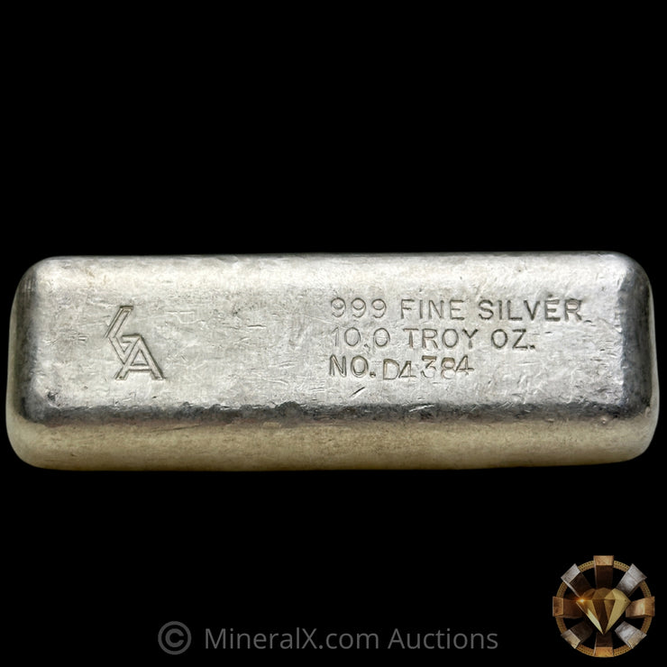 10oz Golden Analytical GA Vintage Silver Bar