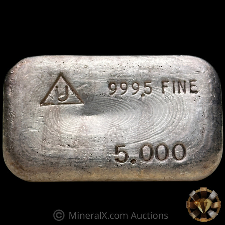 5oz Delta Smelters & Refiners Vintage Silver Bar