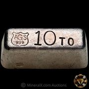 10oz AGS American Gold & Silver Vintage Silver Bar