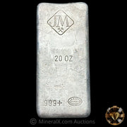 20oz JM Johnson Matthey Vintage Silver Bar