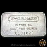 10oz Engelhard Vintage Silver Bar With Engravings On Sides