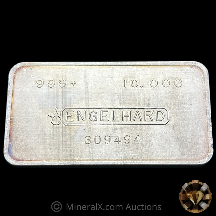 10oz Engelhard No Dot Bull Logo Vintage Silver Bar