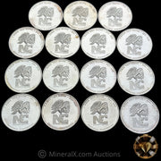 x15 1oz NC National Commercial Vintage Silver Coins