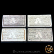 x4 10oz AMARK USVI Ingot Co Vintage Silver Stacker Bars