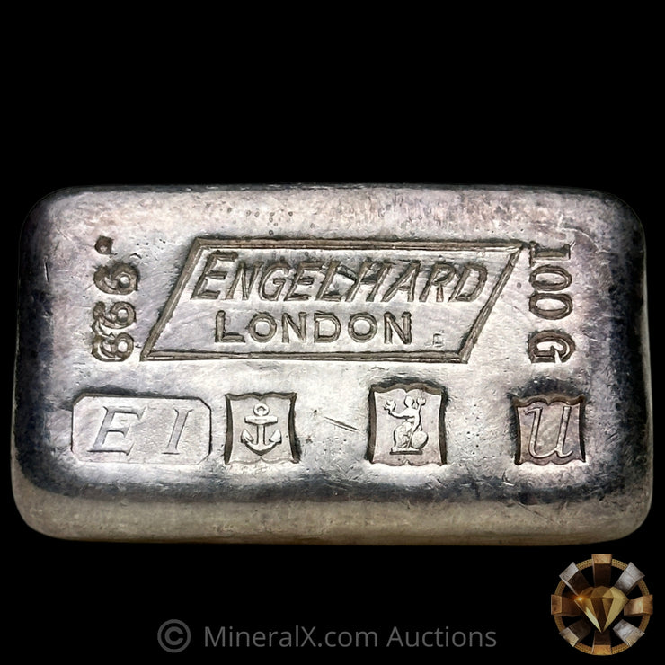 100g Engelhard London Vintage Silver Bar