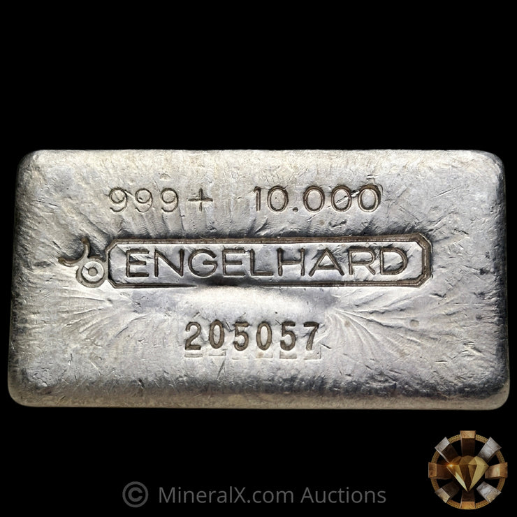 10oz Engelhard Bull Logo Vintage Silver Bar