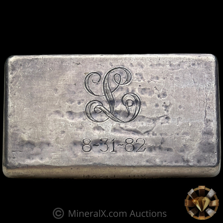 10oz Engelhard Waffleback Vintage Silver Bars With Engravings