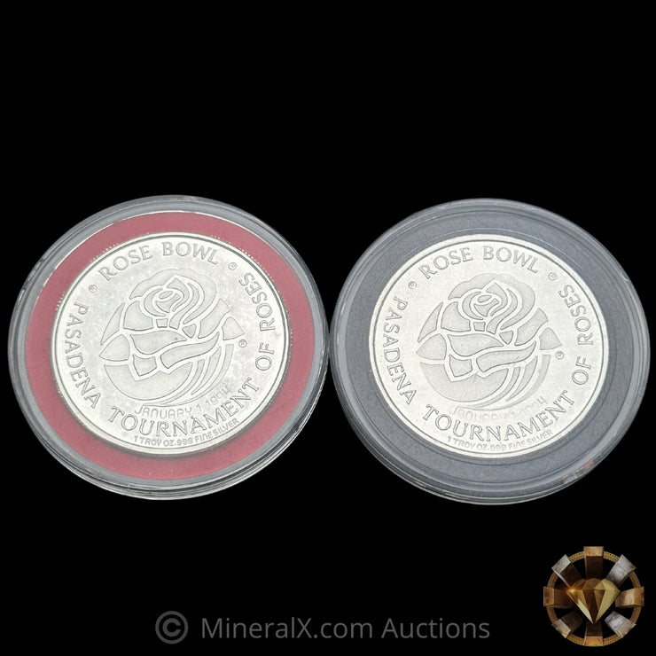 x2 1oz Rose Bowl Vintage Silver Coins