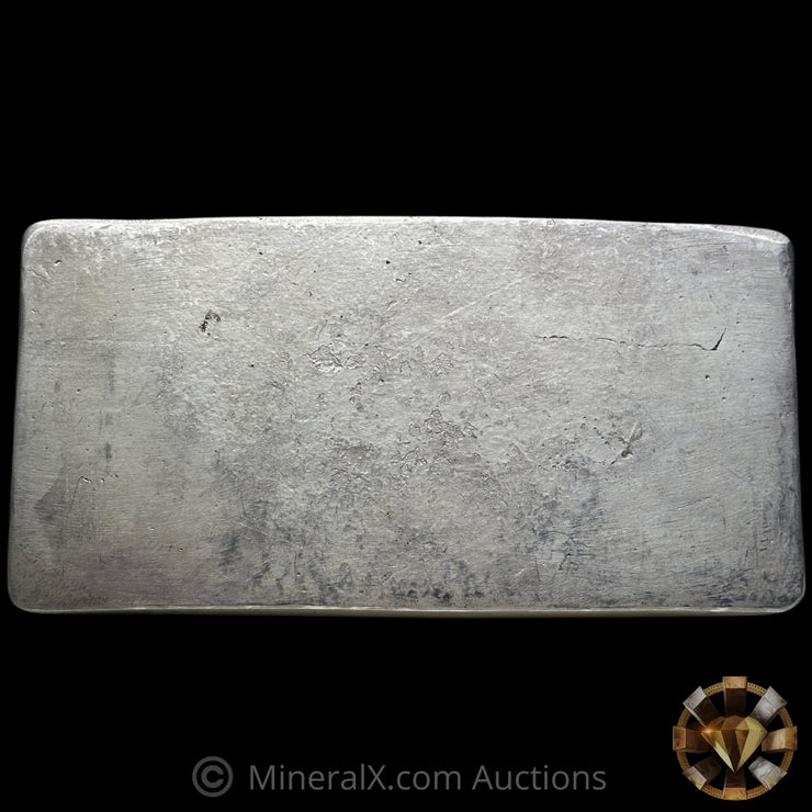 100oz Colonial Vintage Silver Bar With Unique Wider Mold