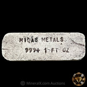 1oz Midas Metals Vintage Silver Bar