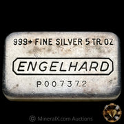 5oz Engelhard P Loaf Vintage Silver Bar