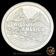 1oz Swiss Of America Vintage Silver Coin