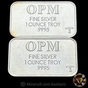 x2 1oz OPM Silver Bars