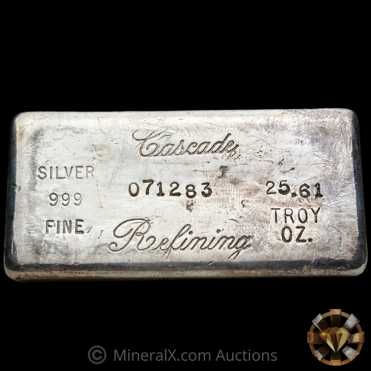 25.61oz Cascade Refining Vintage Silver Bar