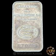 50g MP Metalli Preziosi Milano Johnson Matthey JM London Vintage Silver Bar