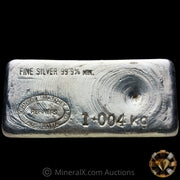 1.004Kg (1 Kilo) Johnson Matthey Ltd JM Australia Vintage Silver Bar