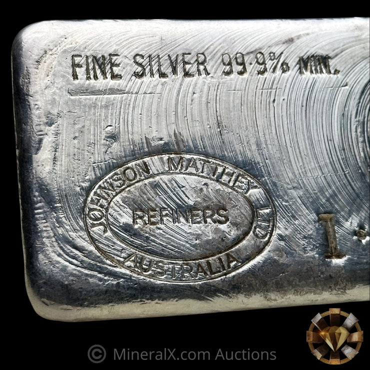 1.004Kg (1 Kilo) Johnson Matthey Ltd JM Australia Vintage Silver Bar