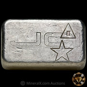 3oz W H Foster Vintage Silver Bar With JCI Jonathons Coins Inc Counterstamp, Star & Triangle Counterstamps