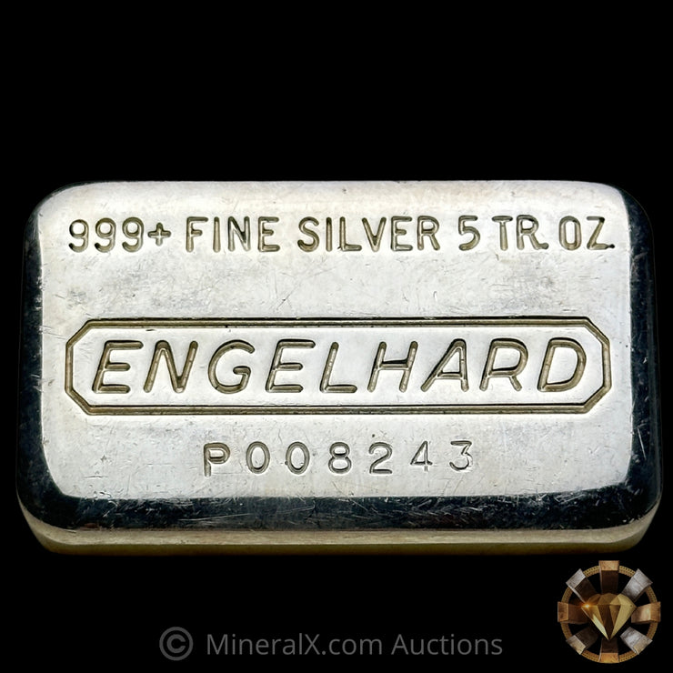 5oz Engelhard P Loaf Vintage Silver Bar