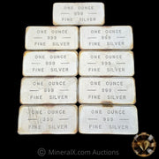 x9 1oz Jackson Precious Metals JPM Vintage Silver Art Bars