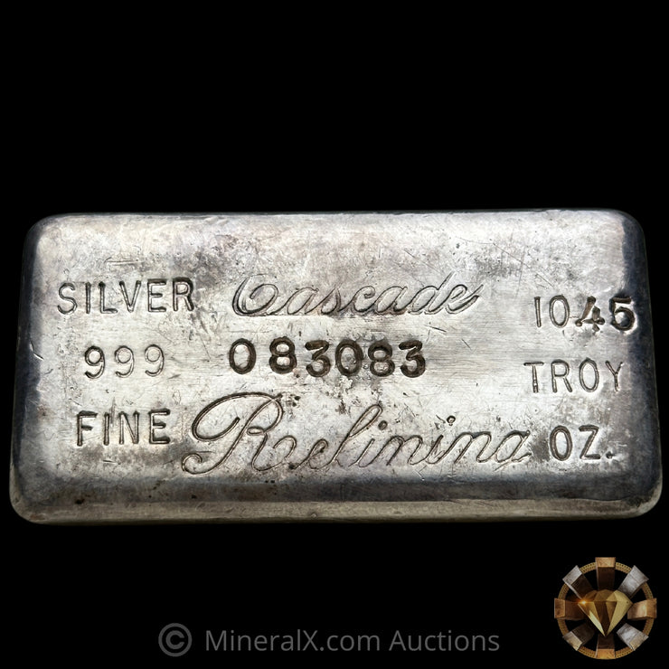 10.45oz Cascade Refining Vintage Silver Bar