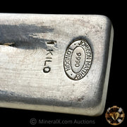 Kilo Johnson Matthey JM London Rare 9990 Small Hallmark Variety Vintage Silver Bar