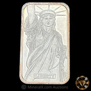 1oz JM Johnson Matthey Centerre Liberty Trade Vintage Silver Bar