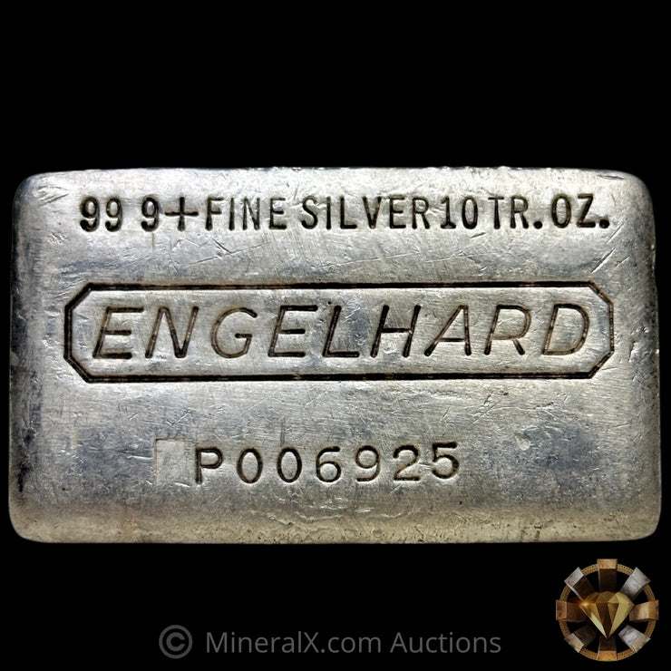 10oz Engelhard Early P Series Vintage Silver Bar