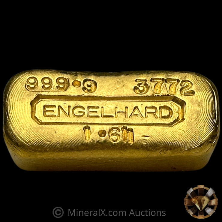 1.611oz (50g) Engelhard Vintage Gold Bar