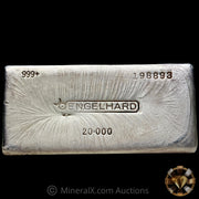 20oz Engelhard Bull Logo Vintage Silver Bar