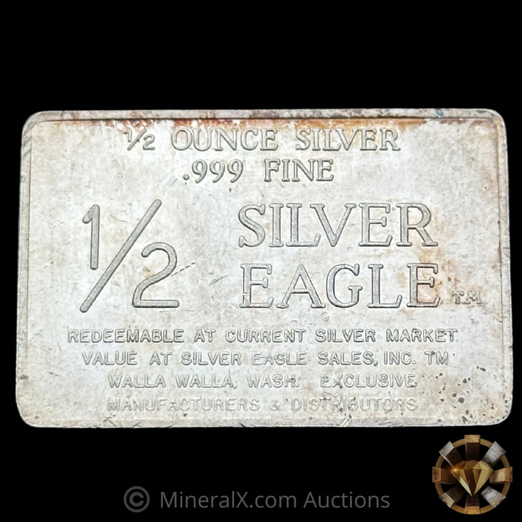 1/2oz W H Foster Silver Eagle Vintage Silver Bar