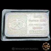 1oz Johnson Matthey JM Bankers Limited Vintage Silver Bar